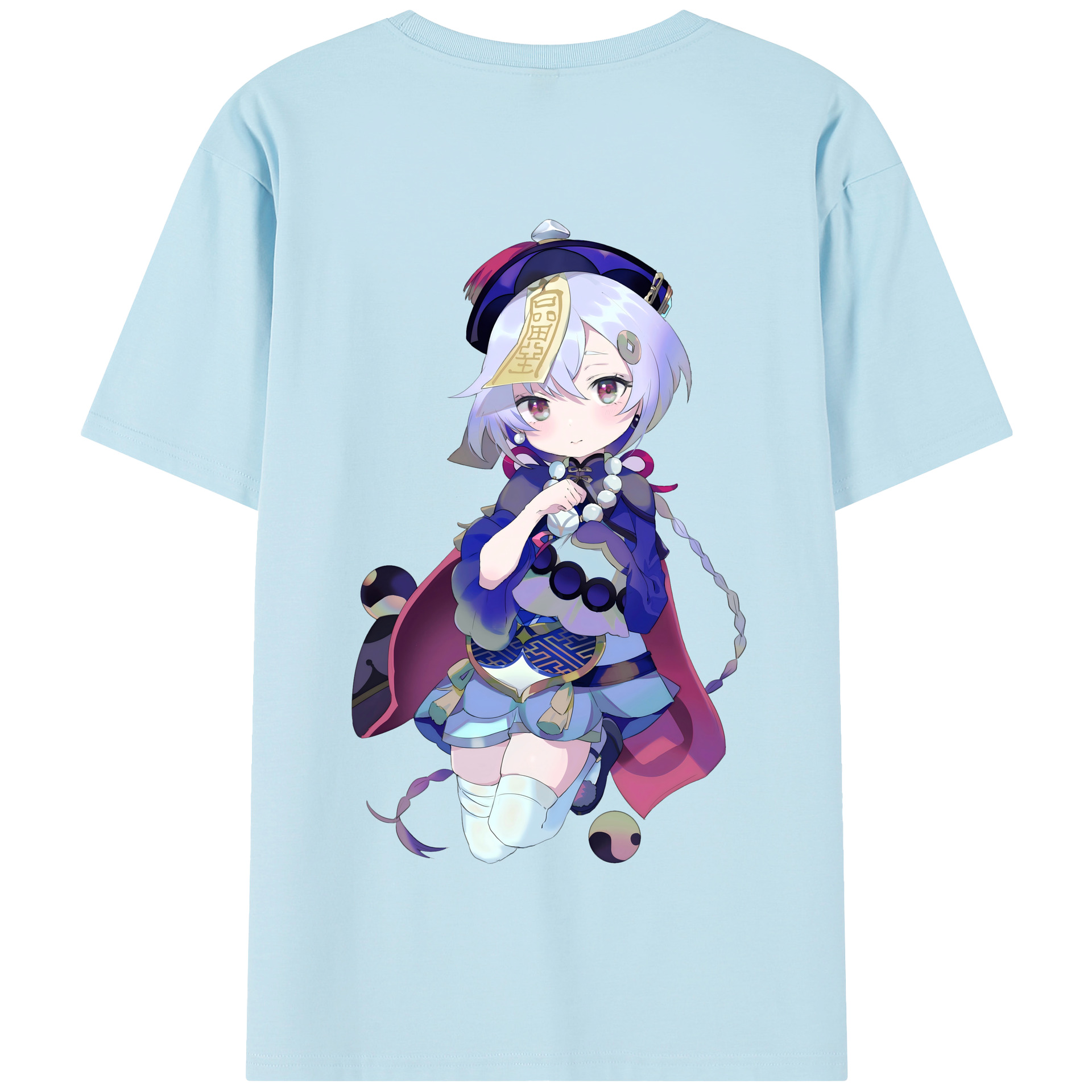 げんし神 七七 なな  genshin Nana 綿100％半袖Tシャツ（背面プリント）